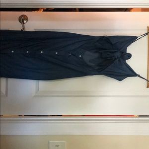 Missguided denim midi dress